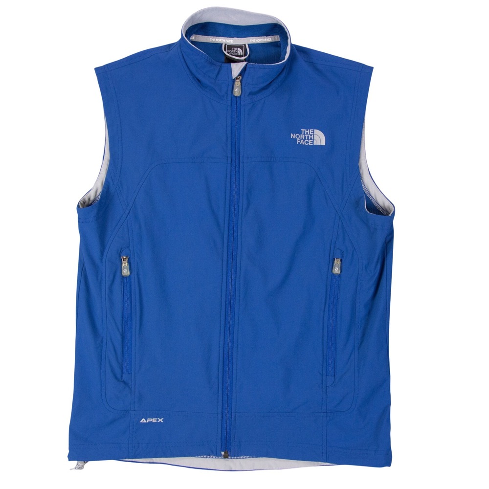 The North Face Flight Series Apex Bionic Vest Mens M Blue Softshell Full Zip